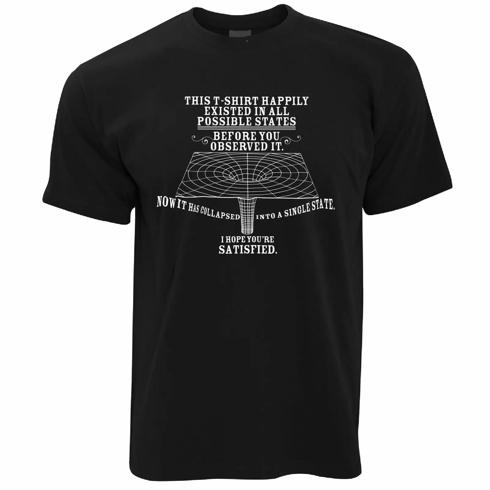 

Quantum Observer All Possible States. Funny Physics Science T Shirt. Short Sleeve 100% Cotton Casual T-shirts Loose Top S-3XL