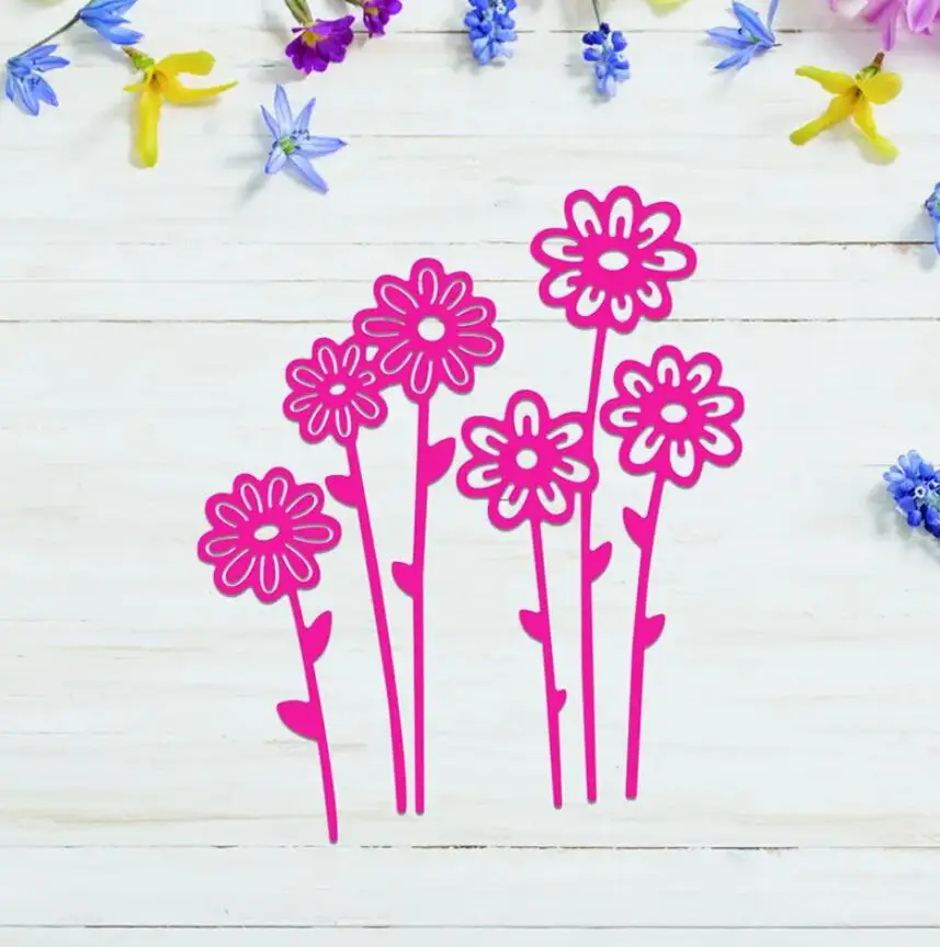 

Flower metal cutting dies Scrapbooking decoration paper craft knife mould blade punch Embossing stencils template 1pcs