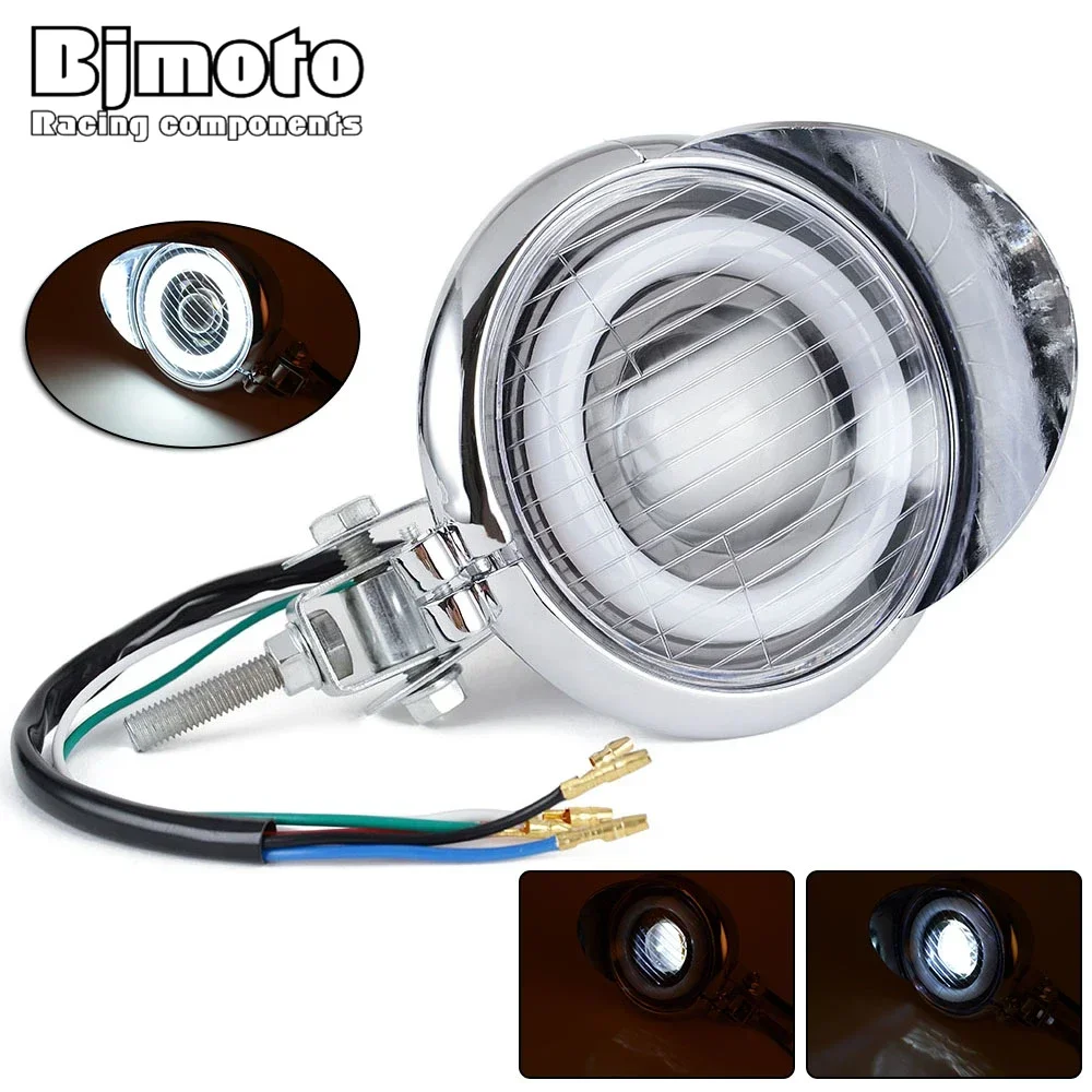 

4.5in Motorcycle Halogen Headlight Headlamp Assembly For Yamaha for Suzuki Kawasaki Chopper/Bobber/Cafe Racer/Touring/Custom