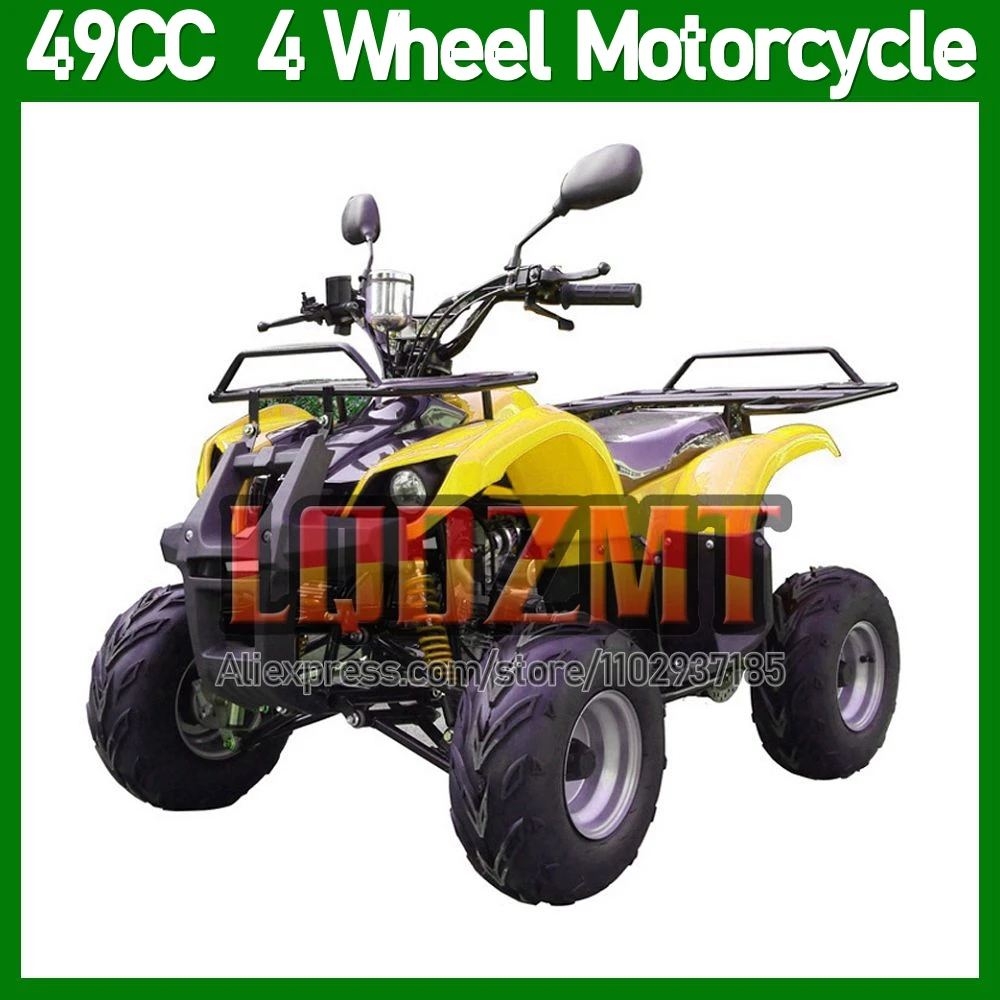 49CC 50CC 2 Stroke ATV OFF-road Motorcycle Green Blue Orange Red Racing MOTO Trail Dirt Bike Gasoline 4Wheel Motorbike For Child