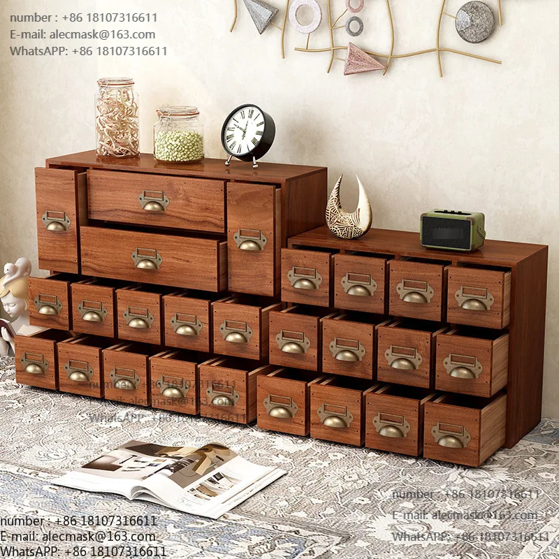 

Ретро-ящик для хранения из массива дерева, настольный органайзер для канцелярии, украшений, лент, косметики