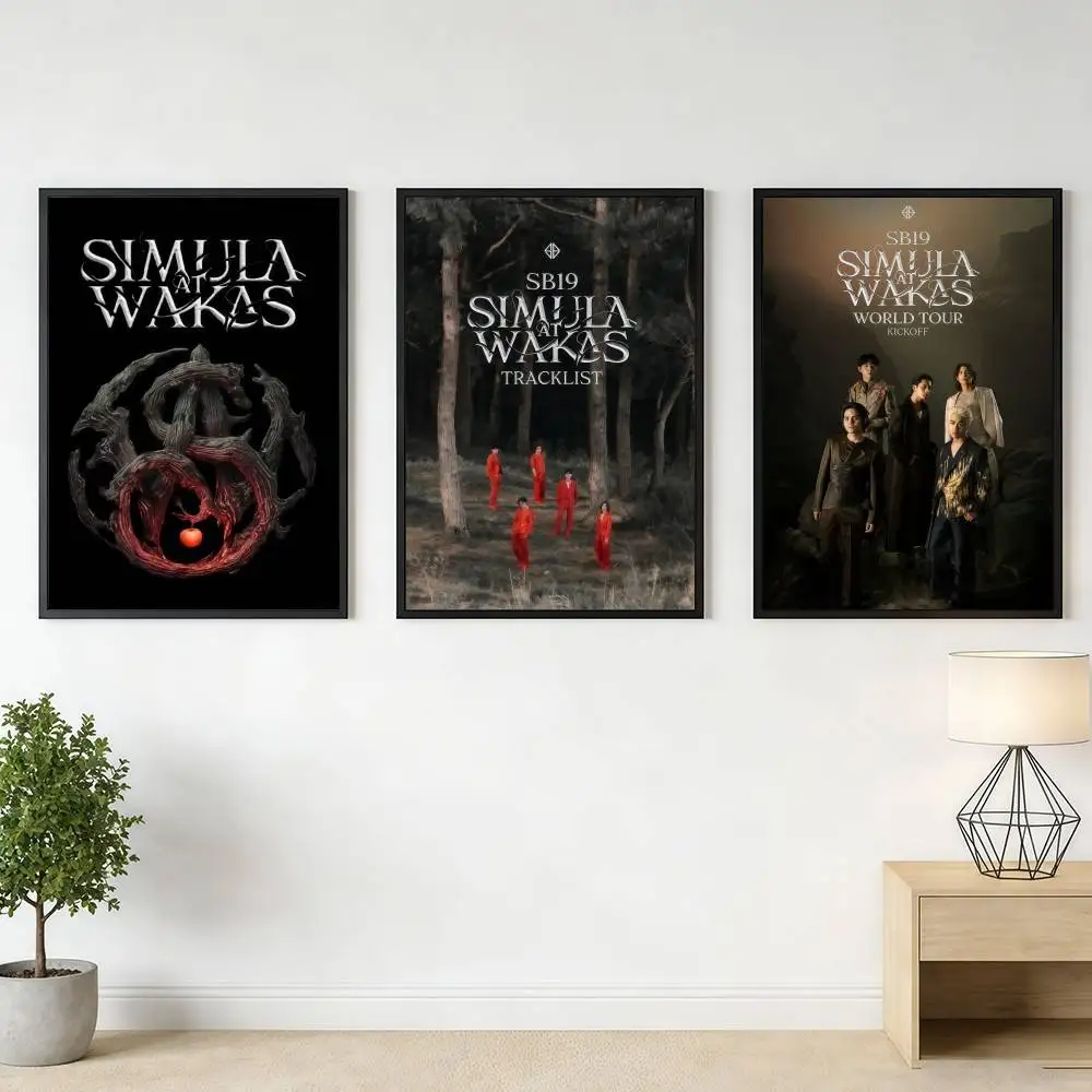 S-SB19S Wakas At Simula Poster Stickers High-Quality Classic Print Retro Wall Decor Living Room Home HD Gift Holidays