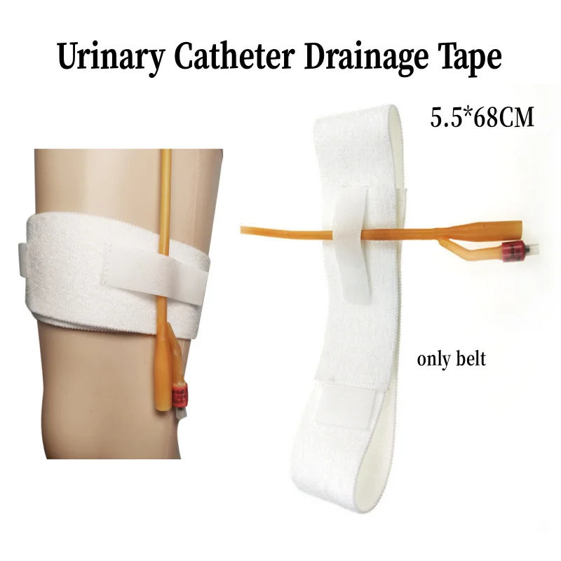 

Catheter Urine Bag Leg Bag Nylon Elastic Fixed Belt Catheter Leg Belt Drainage Belt