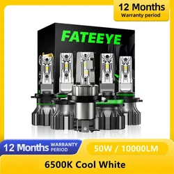 Fateeye F1 H7 LED Headlights For Car H4 LED H11 H1 9005 HB3 9006 HB4 12V LED Auto Headlamp Fog Light Bulbs 6500K 50W 10000LM