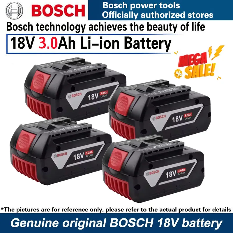 

Original 18V 3000mAh BOSCH Professional 18V 18650 Battery 18V Li-ion Replacement for BAT609 BAT609G BAT618 BAT618G with BMS