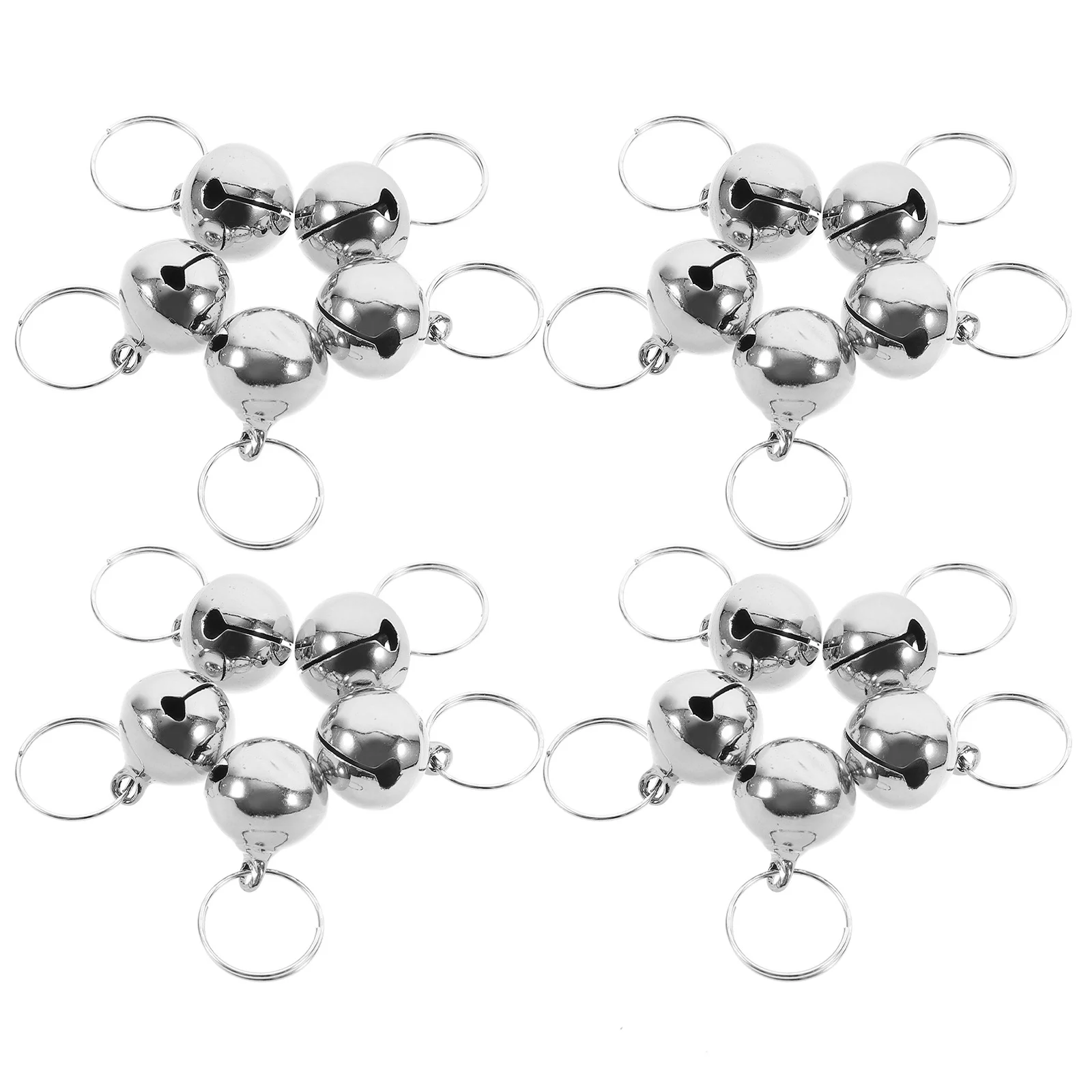 

24pcs Metal Ring Bells Christmas Tree Decorations Diy Hanging Bells For Pet Collars Keychains Wind Chimes Festival