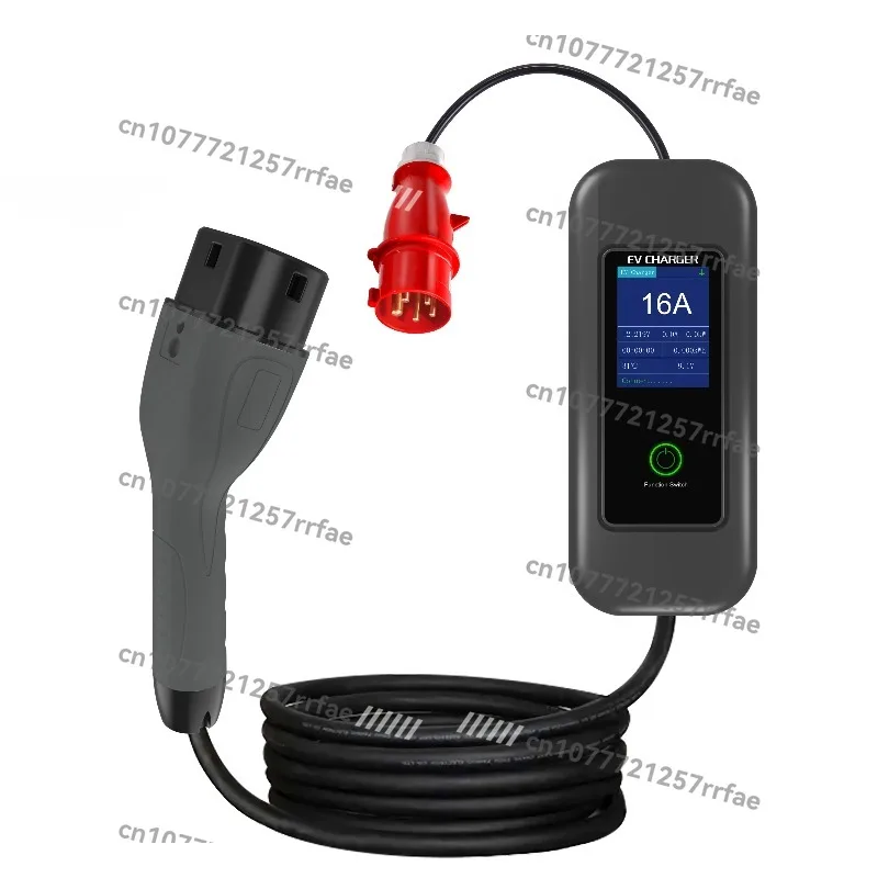 

11KW type 2 EV charger cable 3 phase 8A-16A adjustable new condition with silicone connector