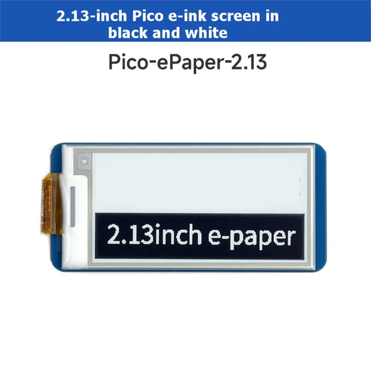 618 Mega Sale 2.13inch EPaper Display for Raspberry Pi Pico E-Ink White/Black 250x122 Pixels SPI Communication Interface Screen