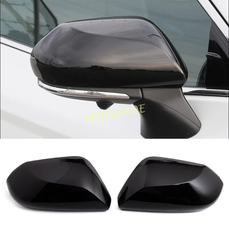 For Toyota Camry 2018-2025 Avalon Prius Prime 2020 2021 2022 Car Side Rearview Mirror Cover Cap Trim Accessories Glossy Black