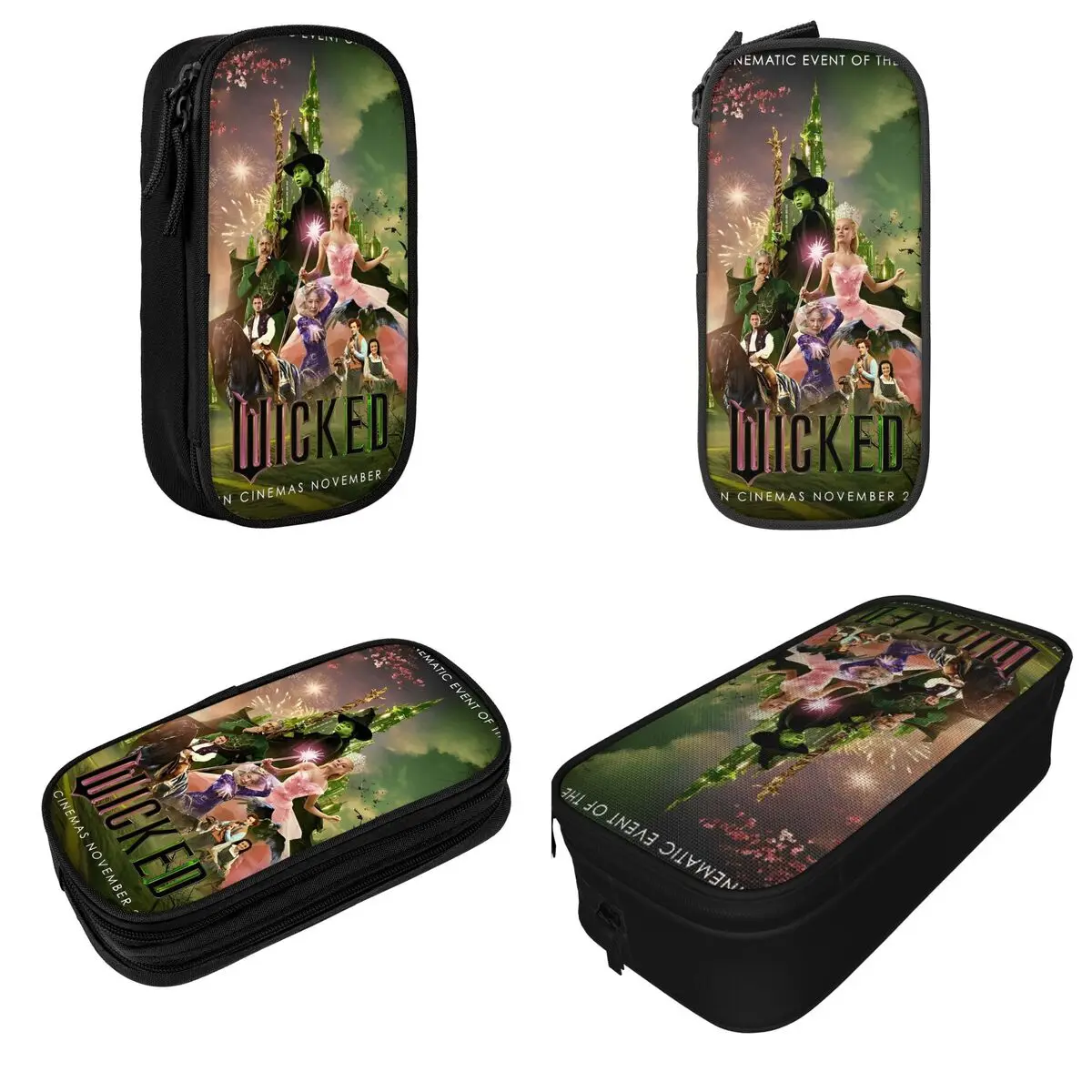 Epic Musical Fantasy Film Wicked Pencil Case Fashion Pen Holder Bags Kids Large Storage School Supplies Gifts Pencil Pouch