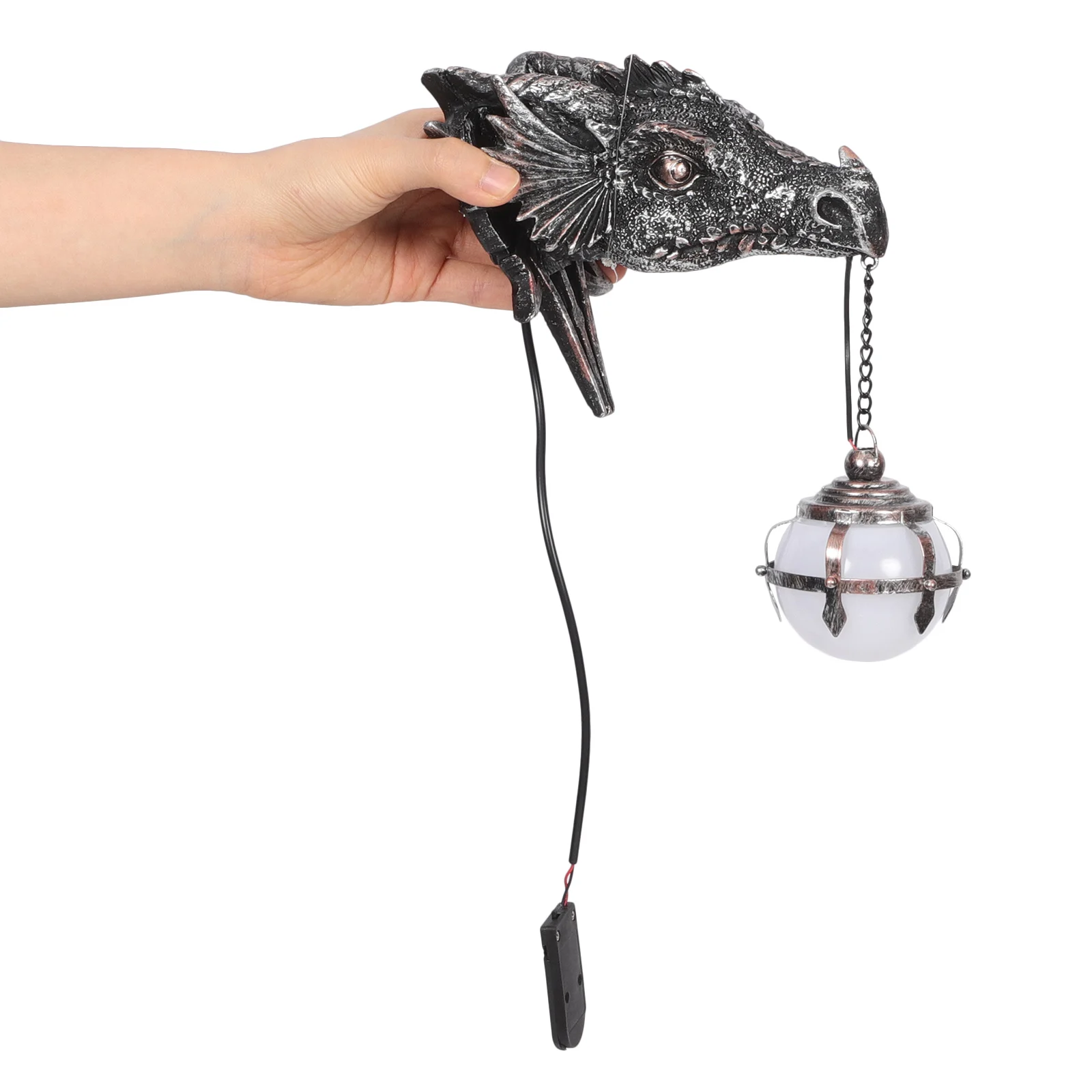 Dragon Wall Lamp Resin Durable Waterproof Night Light Decorative Garden Sculpture Indoor Outdoor Decor Dragon Wall Lamp