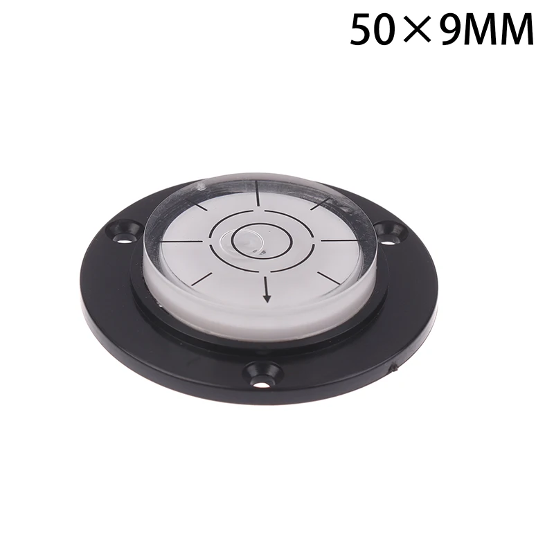 【W】50*9/12/17mm Round Horizontal Bubble Level High Precision Bubble Level Bulls Eye Horizontal Spirit Level For Desktop Wooden