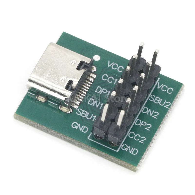 1PCS USB TYPE-C to DIP PCB Connector Pinboard Test Board Solder Female Dip Pin Header Adapter