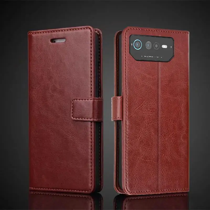 

Luxury Wallet Case for ASUS ROG Phone 6 Pro 7 ROG 6 7 Case Flip Leather Phone Cover Card Holder Holster Phone Shell Fundas Coque