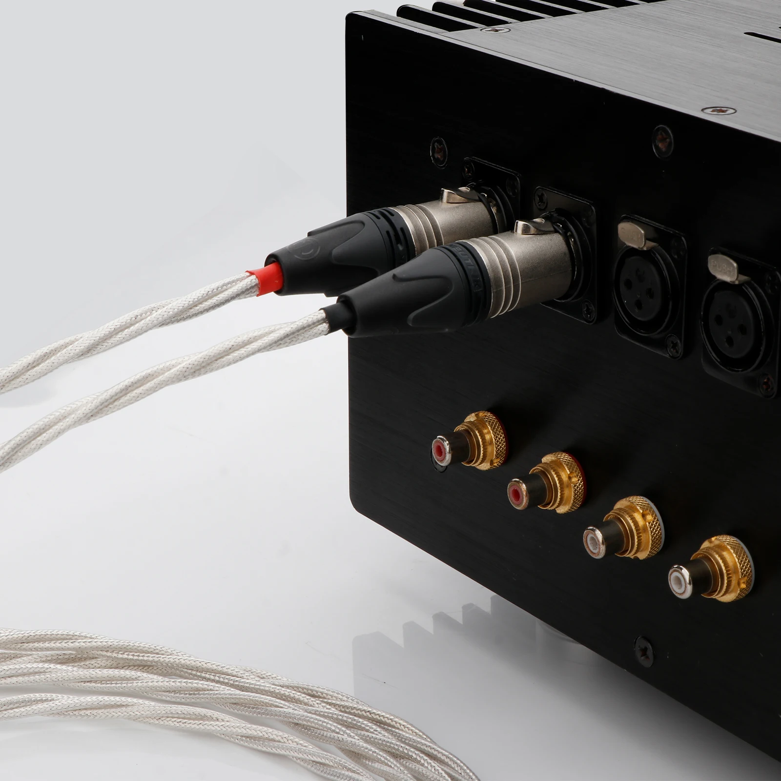 Высококачественный посеребренный сигнальный кабель HiFi OCC с позолоченными разъемами RCA/3-контактными разъемами XLR Кабель XLR/RCA для динамика AMP