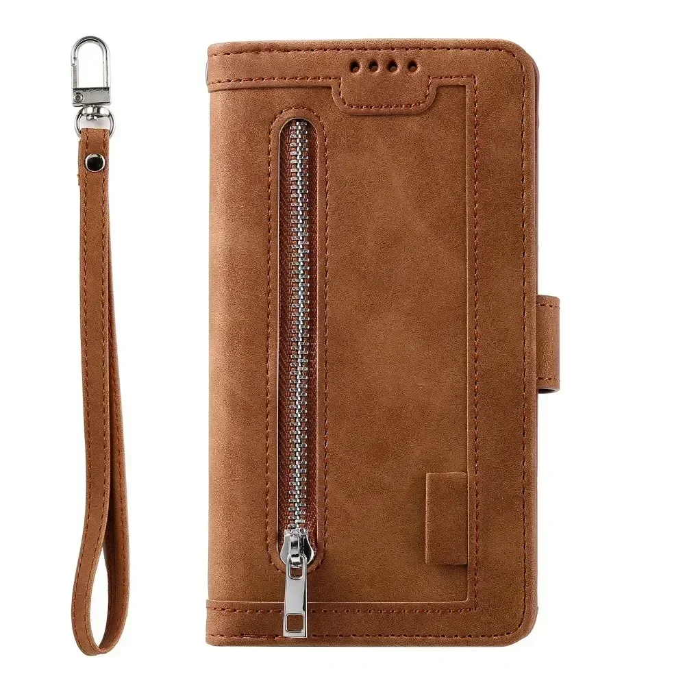 Luxury Leather Case For Huawei P40 P30 P20 P10 P9 P8 Mate 60 20 10 Pro Lite 2017 Zipper Card Wallet Flip Book Case Cover Funda