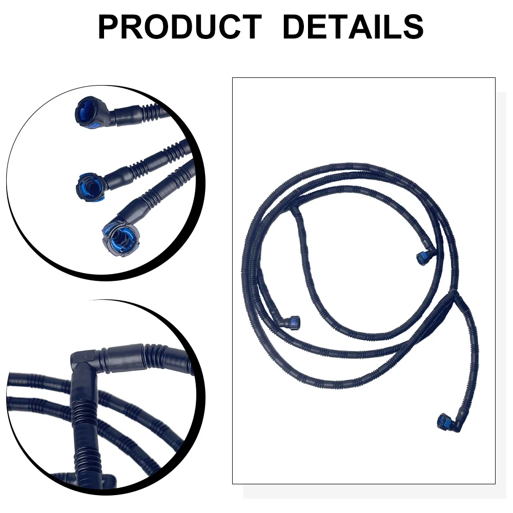 Headlight Washer Hose Clean Pipe 80D955970 80A955970 for Q5 for sportback 2017-2026 Black ABS Plastic Nozzle Tube Replacement Pa