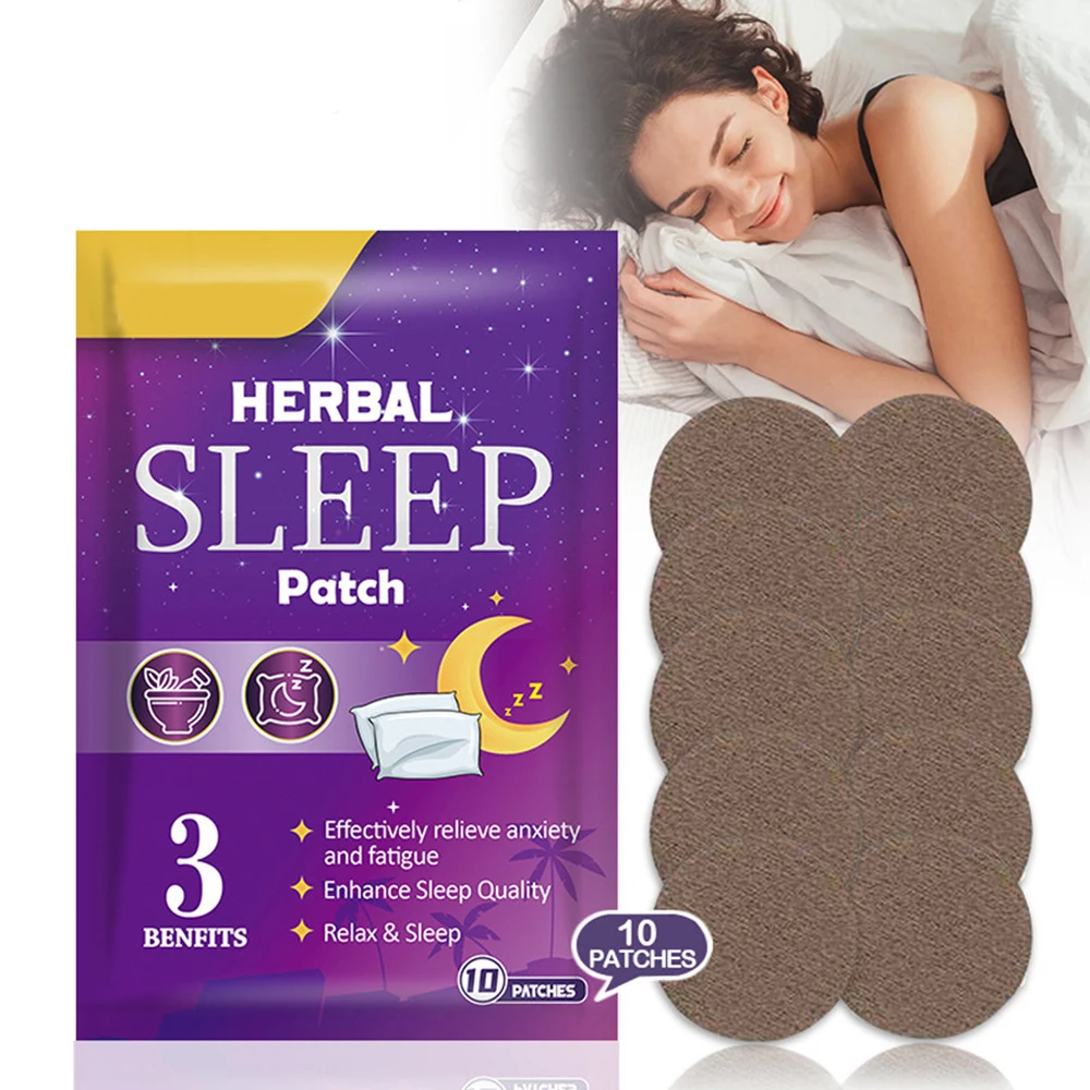 

1Bag/10pcs Adult Sleeping Patches Relieve Stress Promote Sleep Hypnotic Soothing Decompression Insomnia Fatigue Relax Stickers