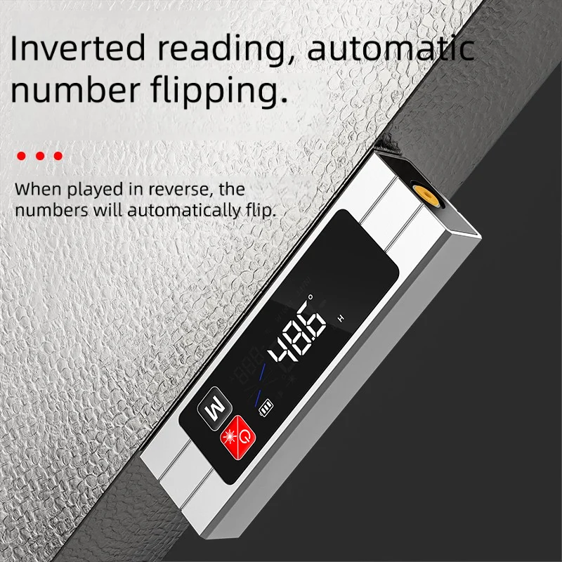 Laser Level Dual-Axis Angle Gauge Type-C Dual Laser Angle Ruler Protractor Digital Inclinometer Measuring Tool Protractor