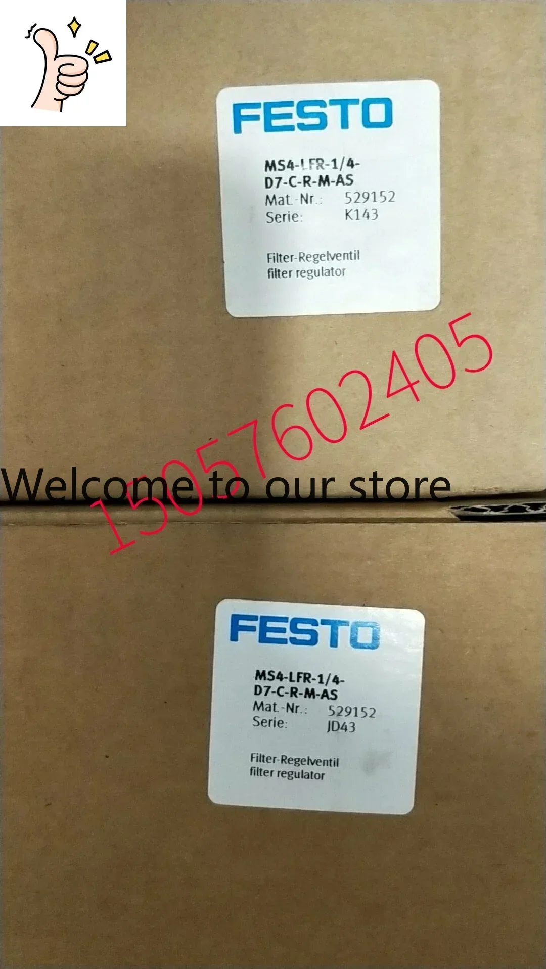 

2026 MS4-LFR-1/4-D7-C-R-M-AS Filter Pressure Reducing Valve 529152 In Stock
