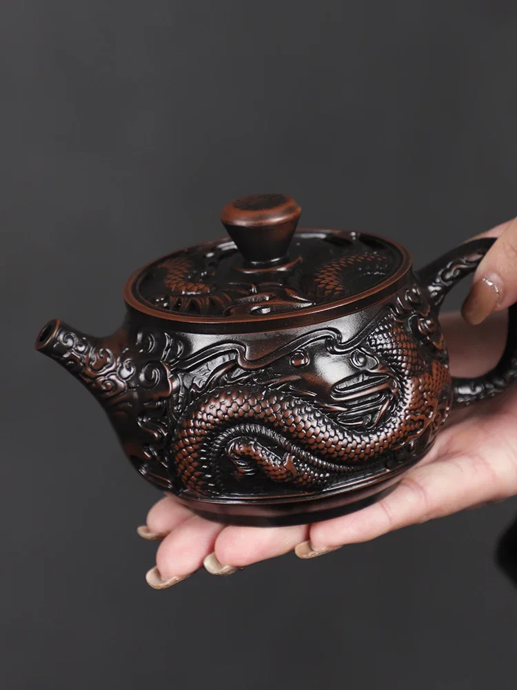 Large capacity teapot, Kung Fu tea set, household pure handmade teapot