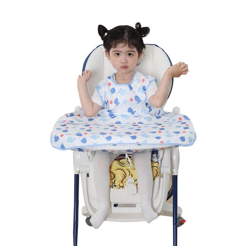 Cartoon Baby Dining Chair Feed Bib Waterproof Sleeveless Eating Bib for Infant