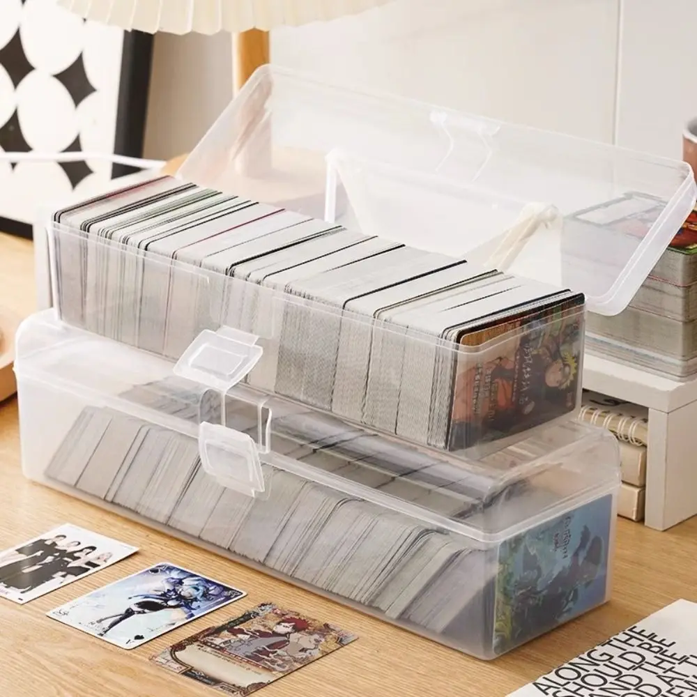 Durable plastic Photo Storage Case Large capacity Transparent Holder Box Card Collection Box Idol