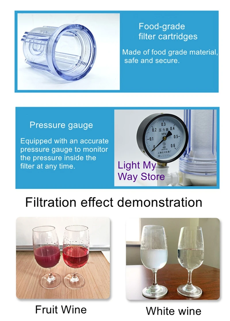 Homebrew special small wine white wine filter machine red wine filter