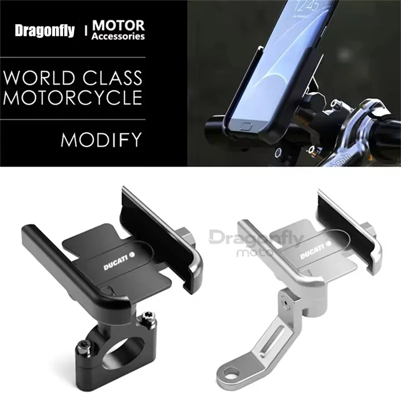 For Ducati Multistrada 950 1100 1260 1200 S Sport Grand Tour Motorcycle Accessories Mobile Phone Holder GPS Navigation Mounting