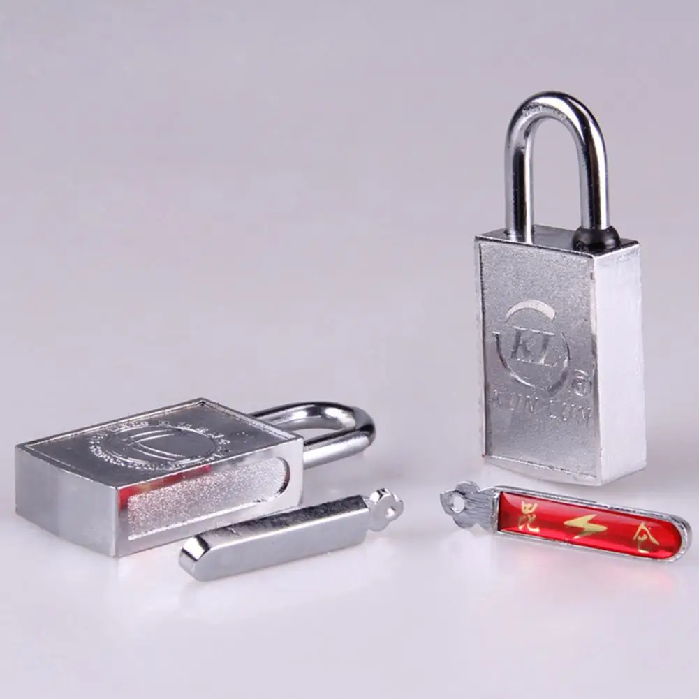 30mm Magnetic Lock Padlock With One Key For Electric Meter Box Lock Magnetic Waterproof Anti-theft Lock Home Door Safety Product