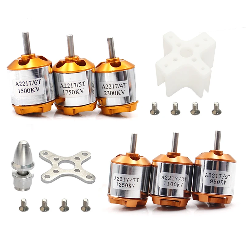 XXD A2217 950KV 1100KV 1250KV 1500KV 1750KV 2300KV Brushless Motor 4mm Shaft Diameter Suitbule For Fixed Wing Traversing  Drones