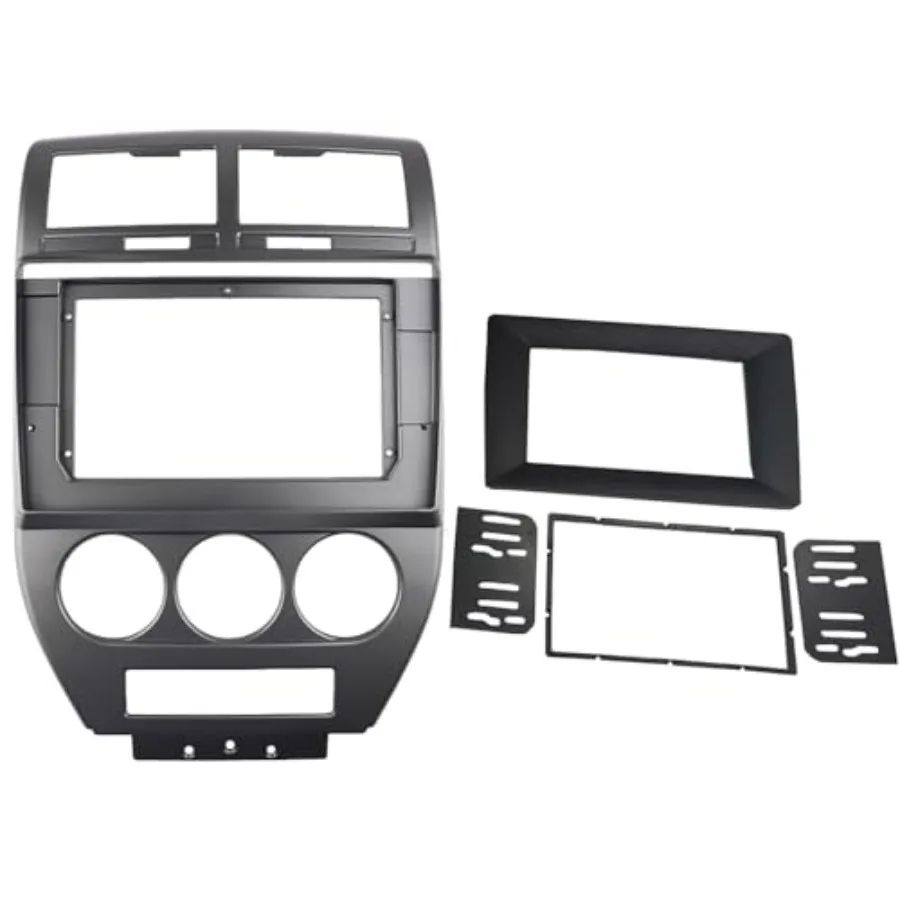 

Radio Stereo Bezel for Jeep Compass 2007-2010 Dash Installation Mount Trim Kit Fits 10.1" and 2 Din