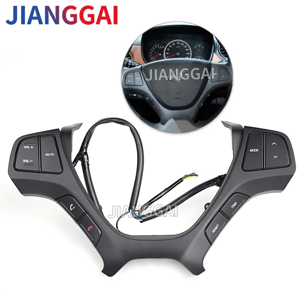 Multifunctional Steering Wheel Buttons For Hyundai i10 2014 2015 2016 2017 Car Steering Wheel Switch Control Button Accessories