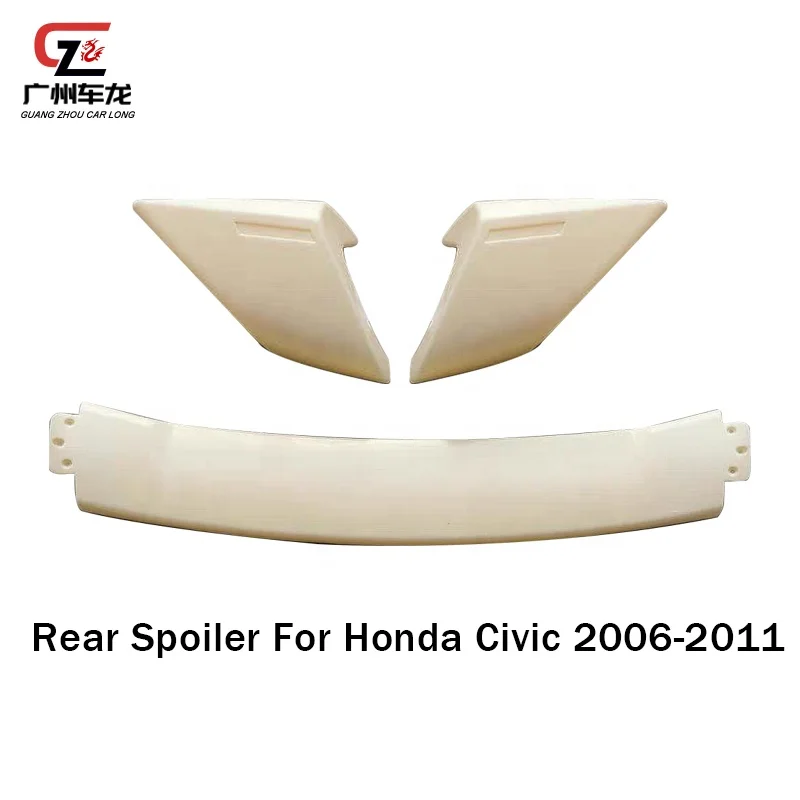 Factory Direct ABS Material FD2 Style Rear Spoiler For Honda Civic 2006-2011 Car spoiler Car Bodykit