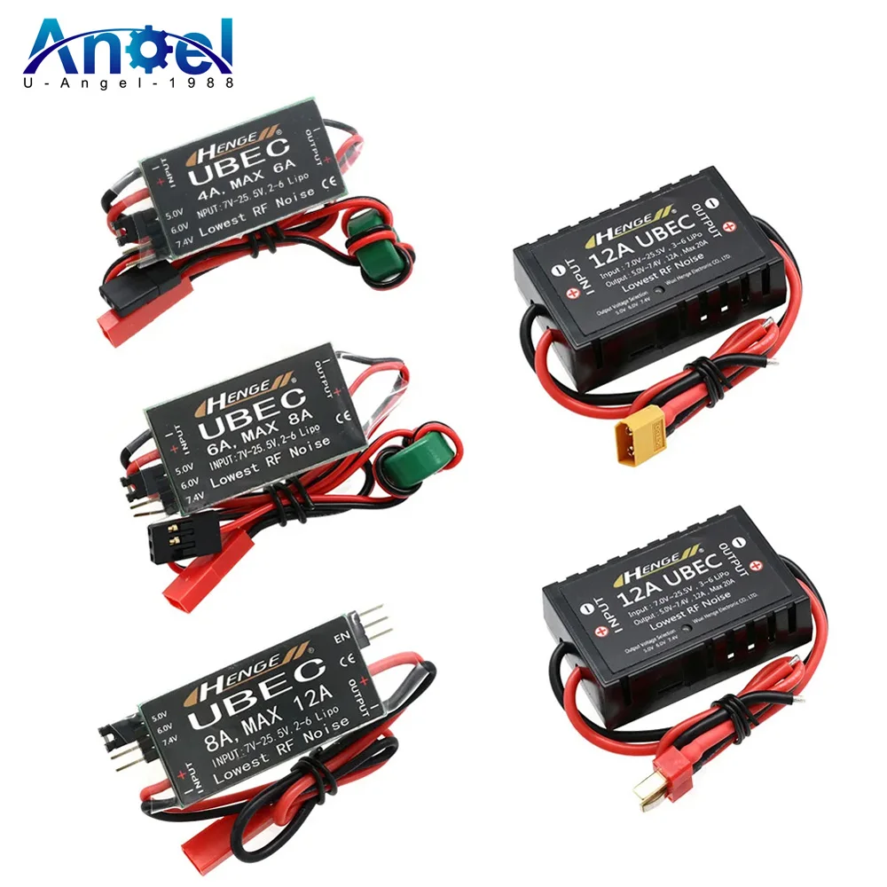 HENGE 4A 6A 8A 12A UBEC 5V 6V 7.4V Switch Mode BEC Voltage Stabilizer for RC Airplanes Boat Battery Accessories