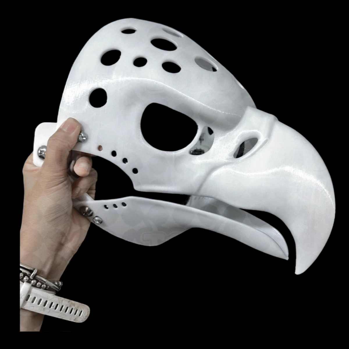 Base Mask Realistic Animal Skull Bird Bald Eagle Animal Skull Cos Accessories - view 3