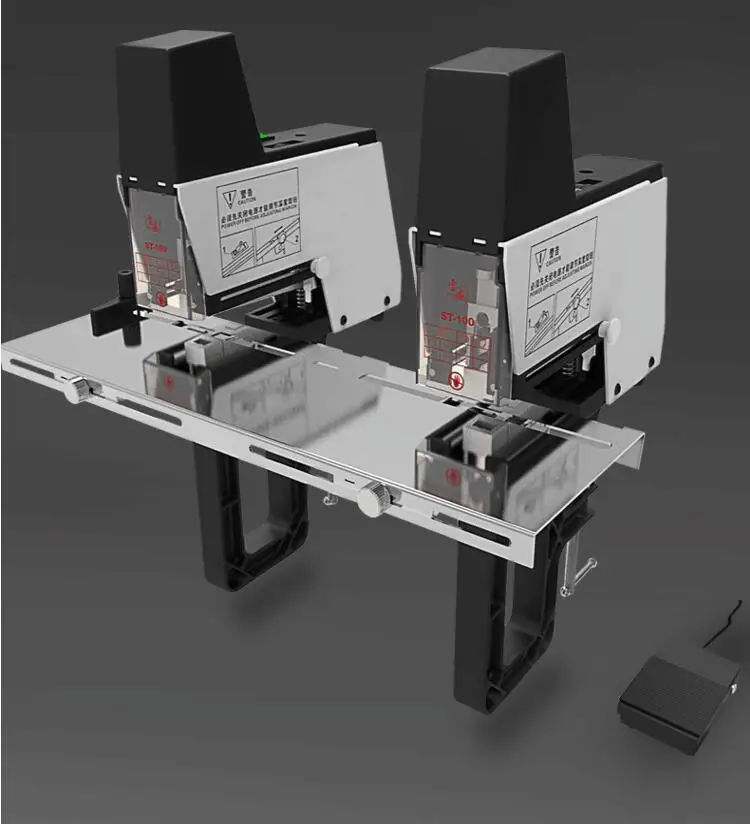 electric double nail  heavy-duty electric Level stapling / saddle stitchers , paper files automatic stapler ST100G