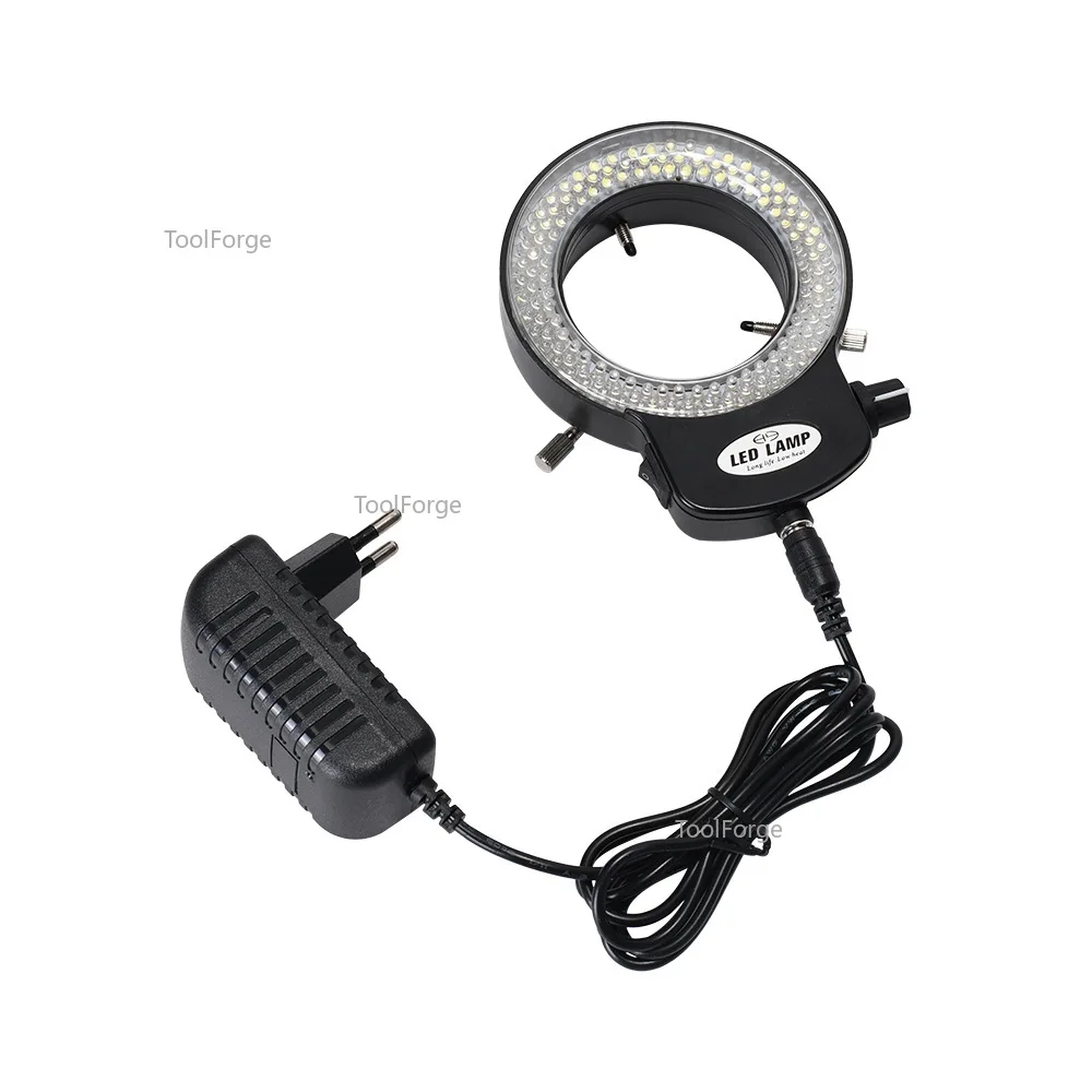 Adjustable Microscope Light Source LED Ring Light Industrial Light Source 144 Lamp Beads 63MM MIC-209 Fully Transparent Shade