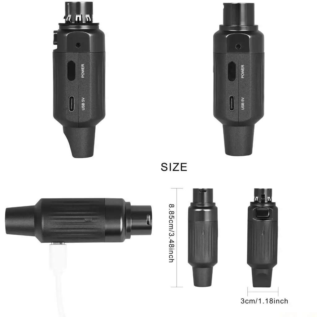 

U2JB Wireless Transceiver Rechargeable Microphone Transceiver Suitable for Clear Sound in Concerts Weddings and Interviews