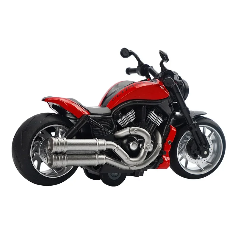 1:12 Harley motorcycle model Racing street car Simulation Diecast Metal Alloy Model car Sound Light Collection Kids Toy Gift M50