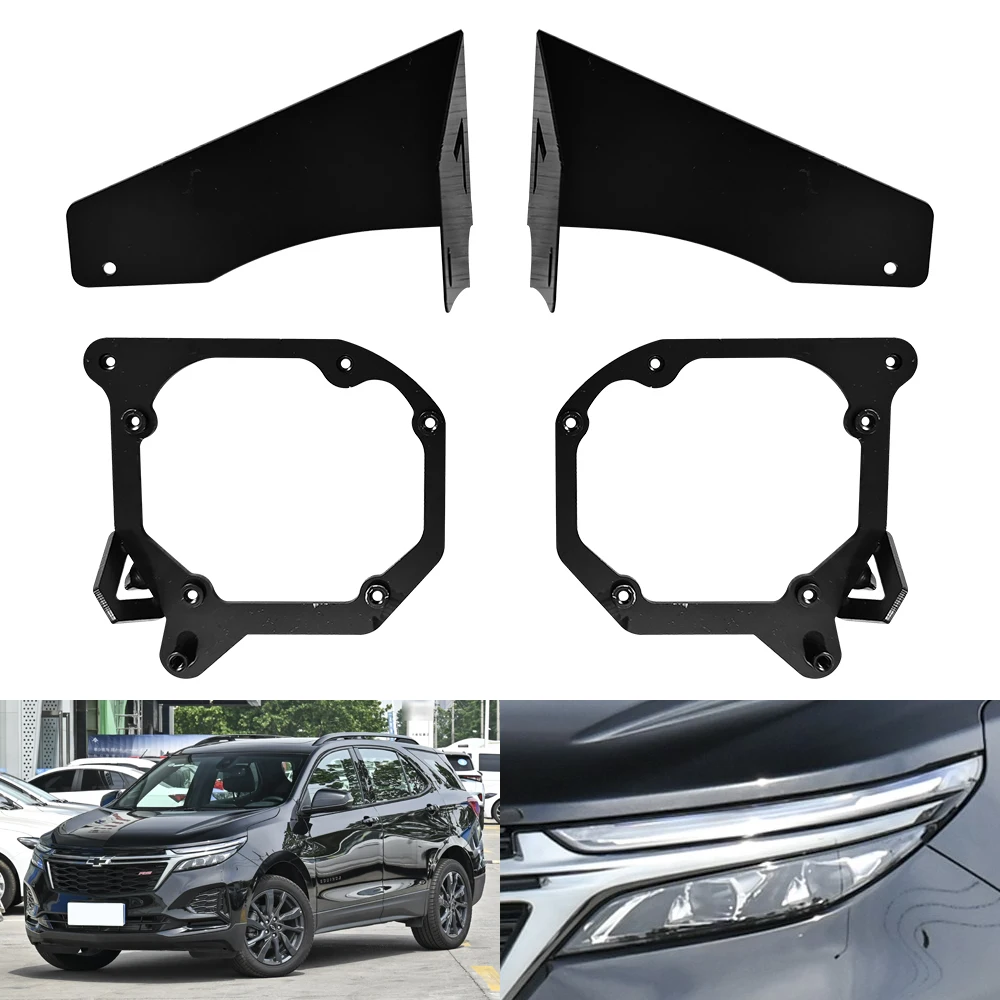 Taochis Car-Styling Frame Adapter Module DIY Bracket Holder for Chevrolet Equinox 2021-2022 high configuration high beam