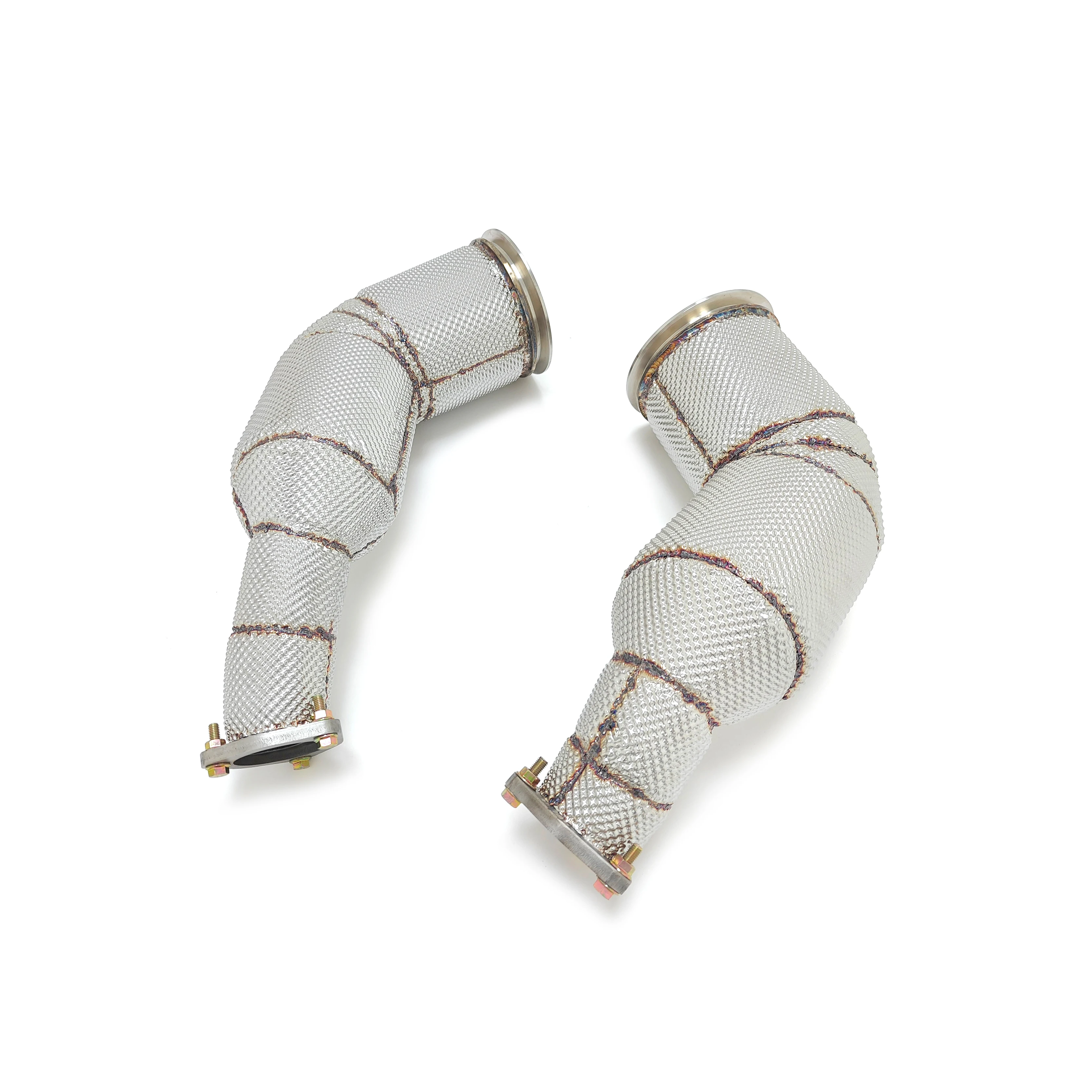 

CSZ Downpipes for Au di RS6 RS7 C8 4.0TT 2019-2024 Free Flow Exhaust Straight Pipe