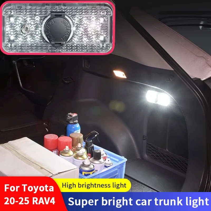 

QHCP Car Led Trunk Light High Brightness LED Trunk Luggage Cargo Light Replacement Fits For Toyota RAV4 20-25 Interior Accessory