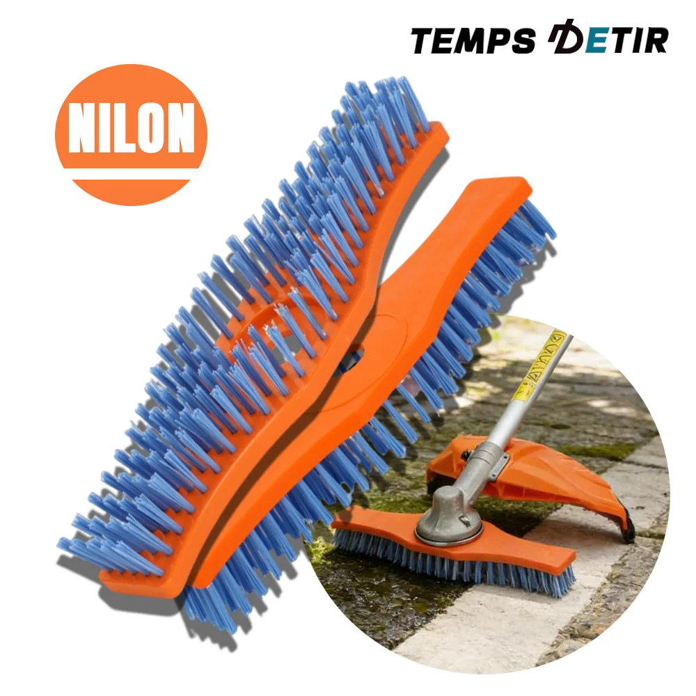 1/2Pcs 12Inch Nilon Lawn Sweeper Brush, Stones Pavement Sweeper Brush for Outdoor Cleaning and Debris Removal, Sweeper Brushes