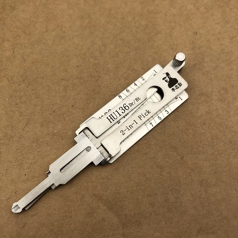 HU136 LISHI 2in1 Renault Car Door Open & Lock Pick Tool for Locksmiths Decoder Tool