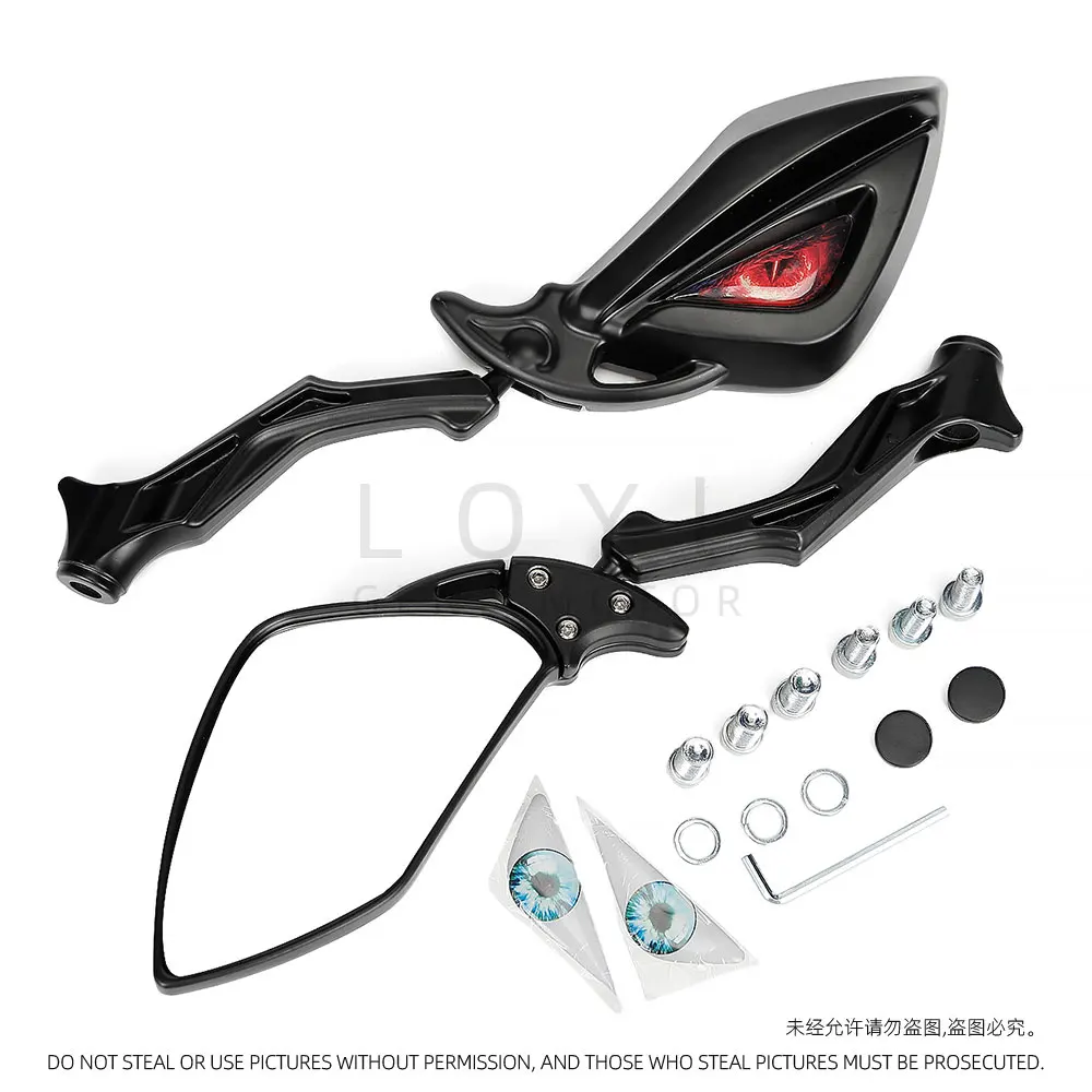 

Universal 8mm 10mm Motorcycle Eagle Eye side Rearview Mirror For Yamaha Suzuki Honda Kawasaki BMW Triumph