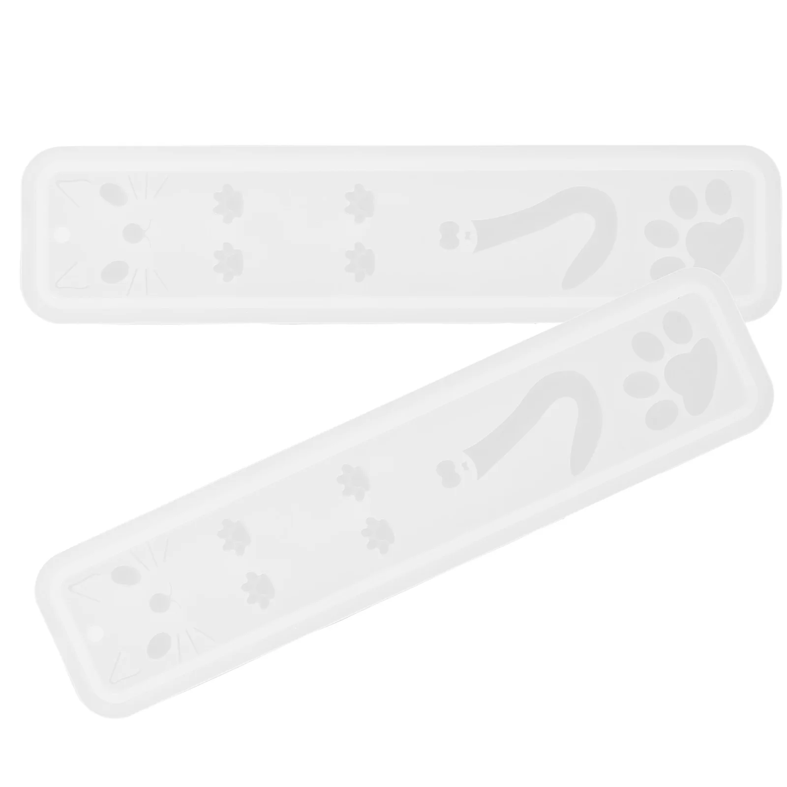 

2 Pcs Bookmarks Silicone Mold Silicone Molds For Resin for DIY Resin Rectangle Epoxy Casting Jewelry Accessories Hole for Rope