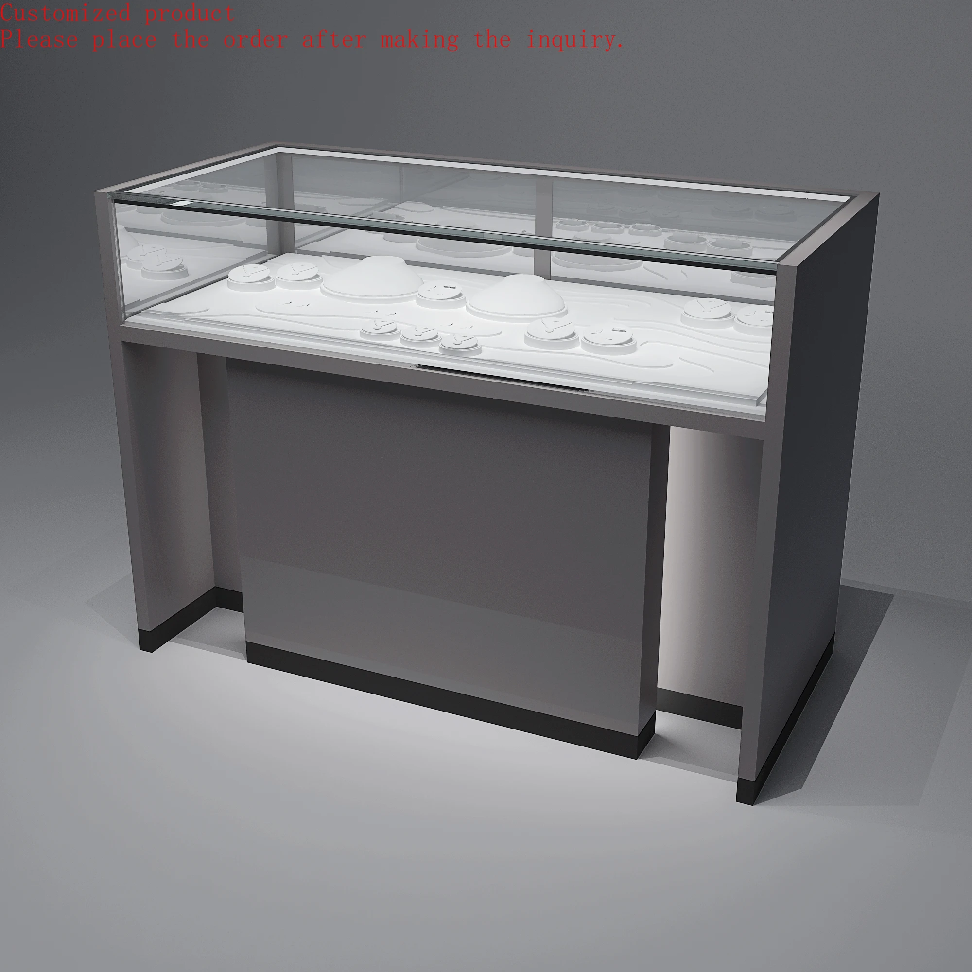 

Custom.Factory Directly Sale Watch & Jewelry Display Glass showcase Cabinets Acrylic Brass Concealed Hinges Jewelry Cabinet with