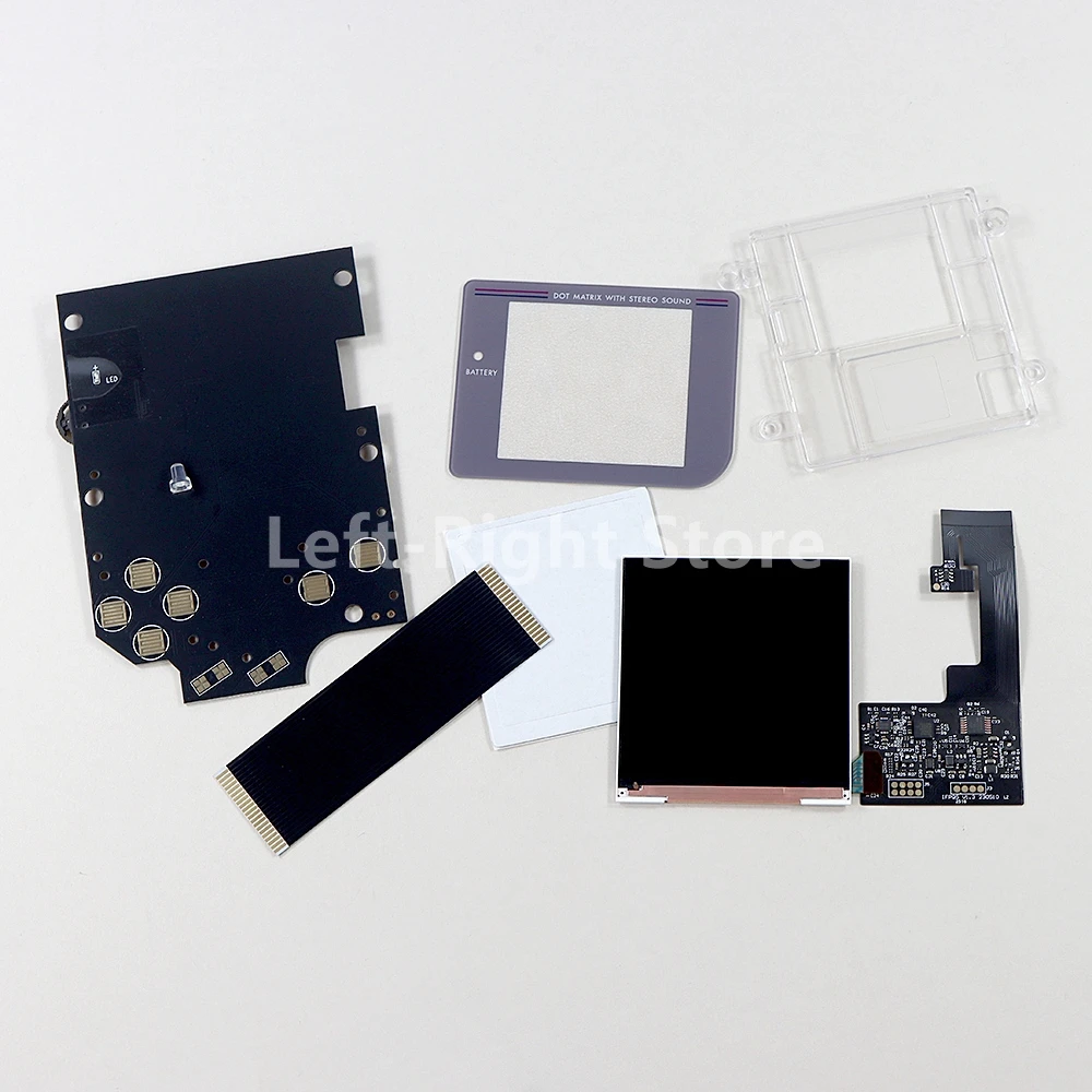 8 مجموعات استبدال ل GB V5 V5.0 2.6 بوصة الخلفية تسليط الضوء على IPS LCD سطوع الشاشة الكاملة مع الشاشة الزجاجية