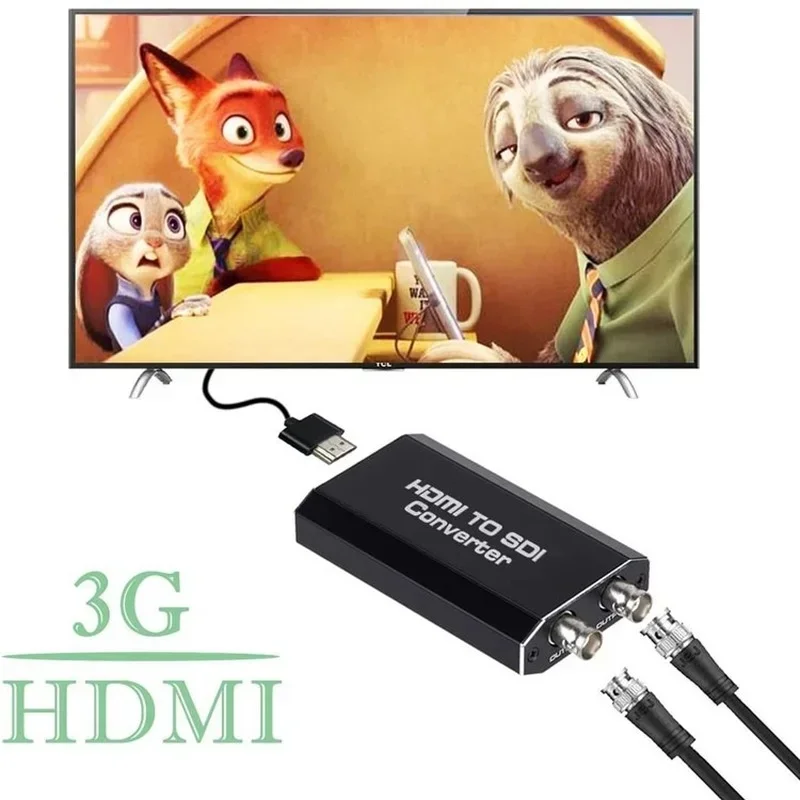 Convertitore audio integrato HD/SDI, da SDI a HD/HD a SDI, da HD a 3G - Convertitore SDI/HD 1080p con cavo dati
